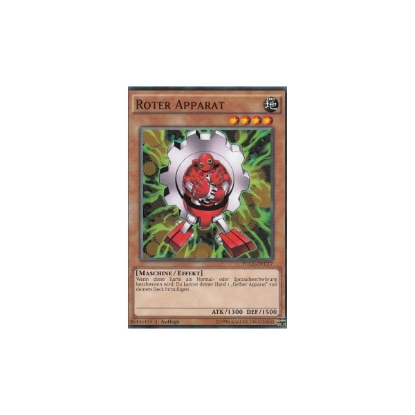Roter Apparat YGLD-DEC17