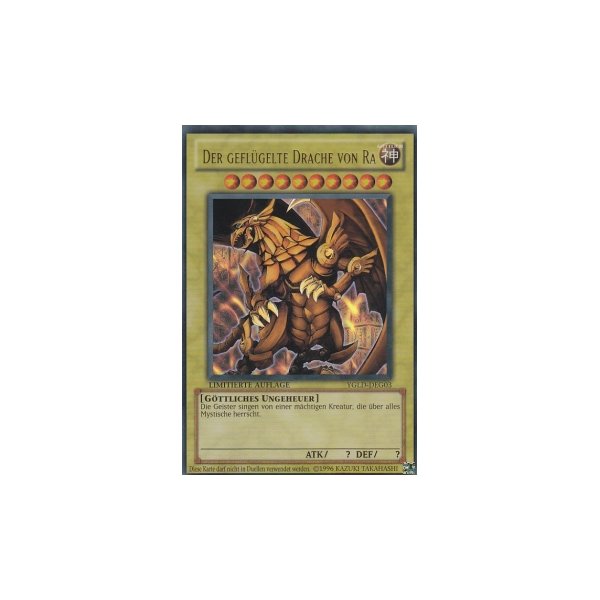 Der gefl&uuml;gelte Drache von Ra YGLD-DEG03