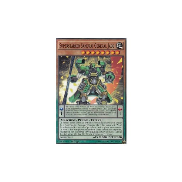 Superstarker Samurai General Jade BOSH-DE010