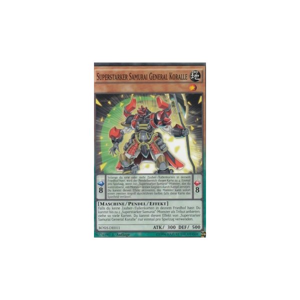 Superstarker Samurai General Koralle BOSH-DE011