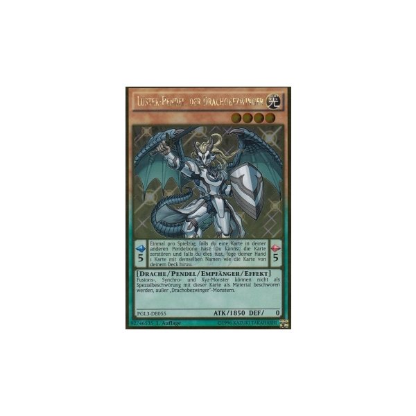 L&uuml;ster-Pendel, der Drachobezwinger PGL3-DE055