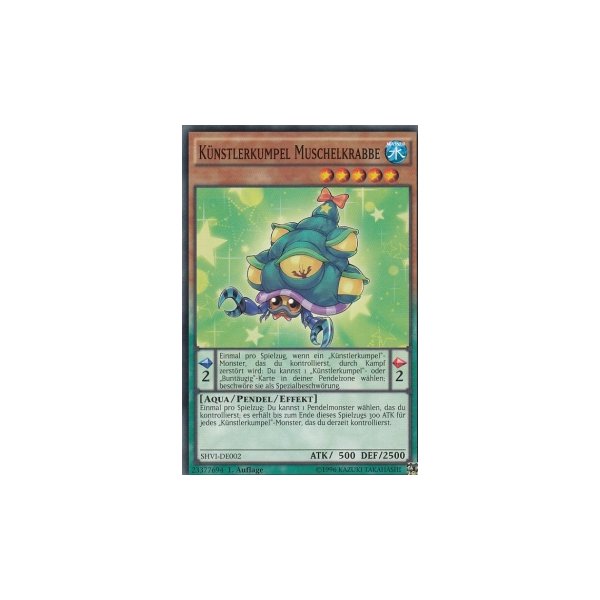 K&uuml;nstlerkumpel Muschelkrabbe SHVI-DE002