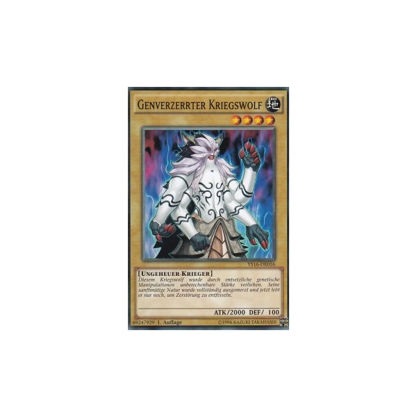 Genverzerrter Kriegswolf YS16-DE016