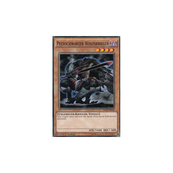 Pechschwarzer Wolfskrieger YS16-DE018