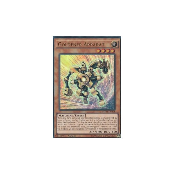 Goldener Apparat MVP1-DE018