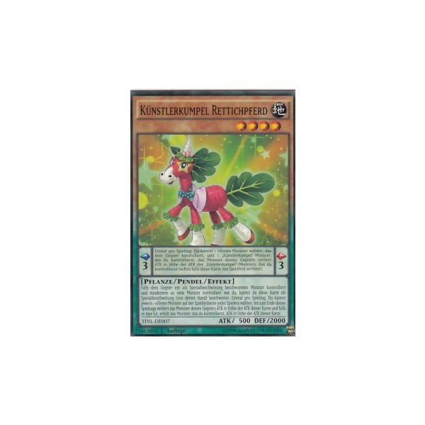 K&uuml;nstlerkumpel Rettichpferd TDIL-DE007