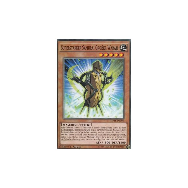 Superstarker Samurai Gro&szlig;er Waraji MP16-DE006