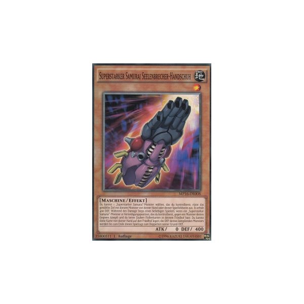 Superstarker Samurai Seelenbrecher-Handschuh MP16-DE008