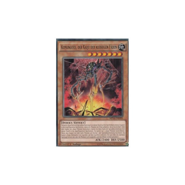 Kumongous, der Kaiju der klebrigen F&auml;den MP16-DE099