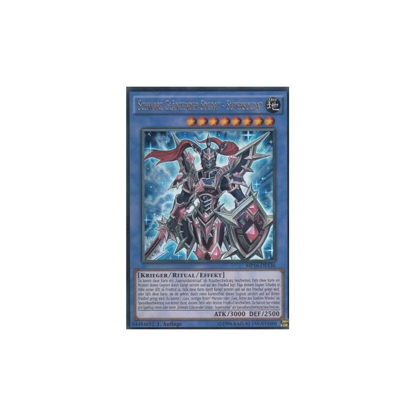 Schwarz Gl&auml;nzender Soldat - Supersoldat MP16-DE136