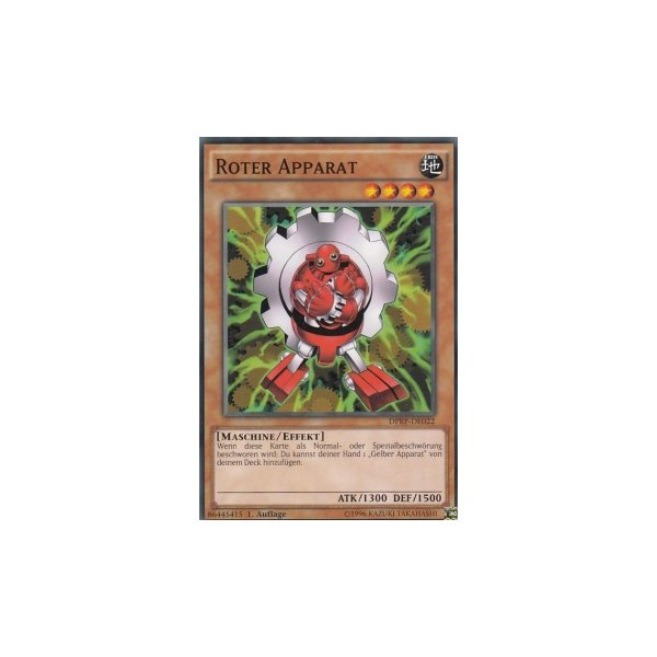 Roter Apparat DPRP-DE022