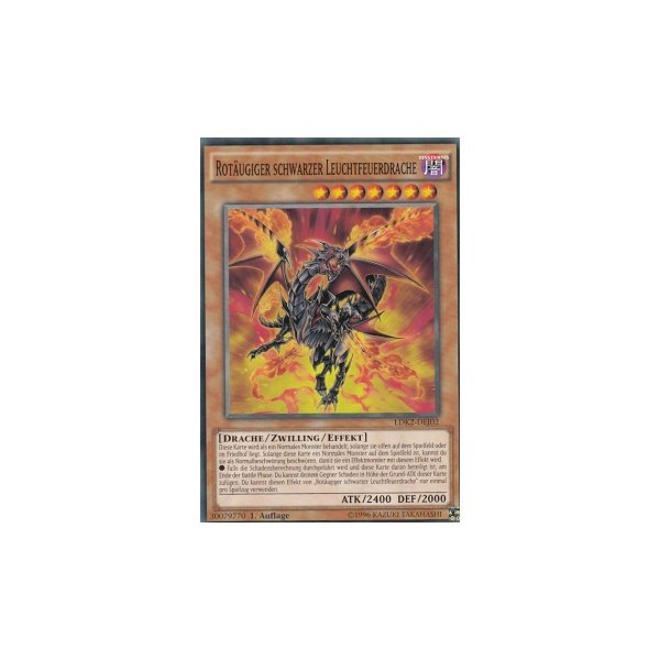 Rot&auml;ugiger schwarzer Leuchtfeuerdrache LDK2-DEJ02