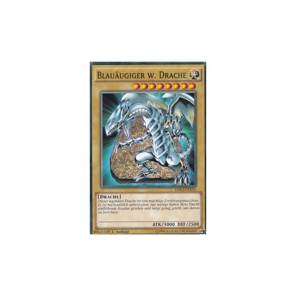 Blauäugiger w. Drache Motiv 2 LDK2DEK012 Yugioh Karte