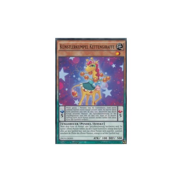 K&uuml;nstlerkumpel Kettengiraffe INOV-DE005