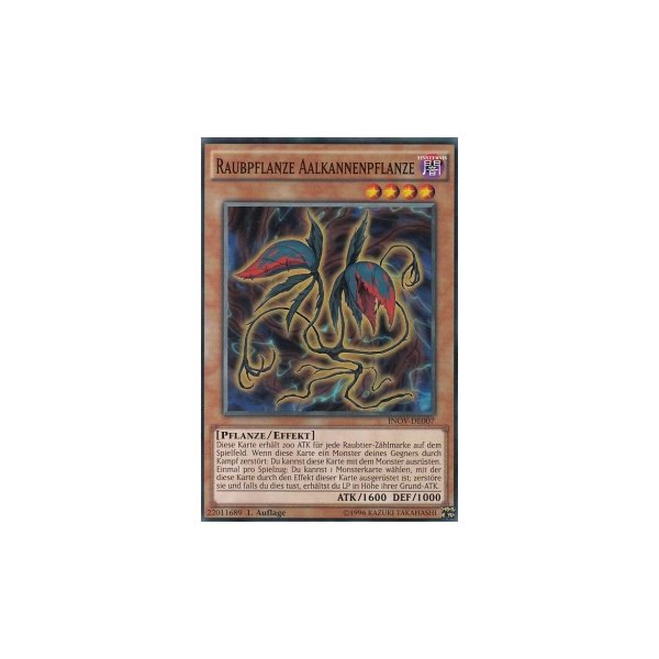 Raubpflanze Aalkannenpflanze INOV-DE007