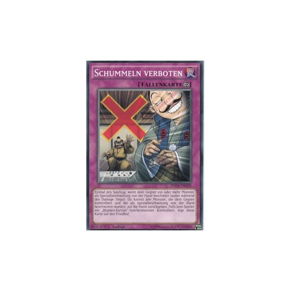 Schummeln verboten INOV-DE070