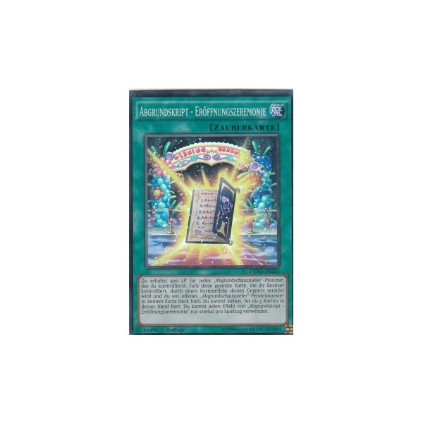 Abgrundskript - Er&ouml;ffnungszeremonie DESO-DE024