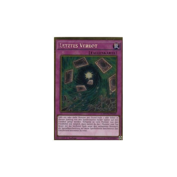 Letztes Verbot MVP1-DEG29