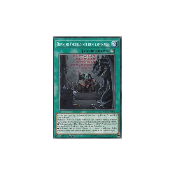 Dunkler Vertrag mit dem Yamimakai SDPD-DE023