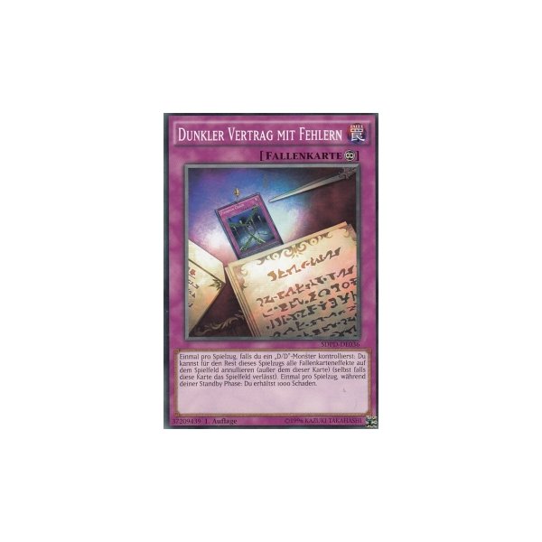 Dunkler Vertrag mit Fehlern SDPD-DE036