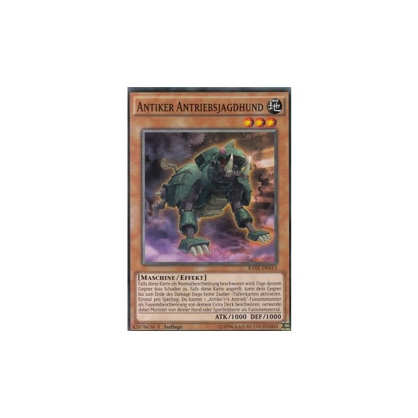 Antiker Antriebsjagdhund RATE-DE013