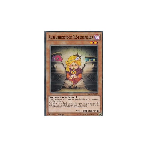 Auszubildender Fl&ouml;tenspieler RATE-DE029