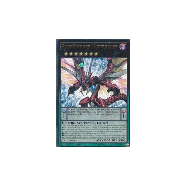 Bunt&auml;ugiger Wutdrache RATE-DE048