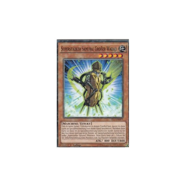 Superstarker Samurai Gro&szlig;er Waraji STARFOIL SP17-DE009