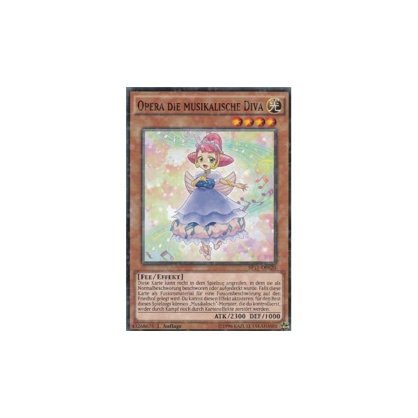 Opera die musikalische Diva STARFOIL SP17-DE020