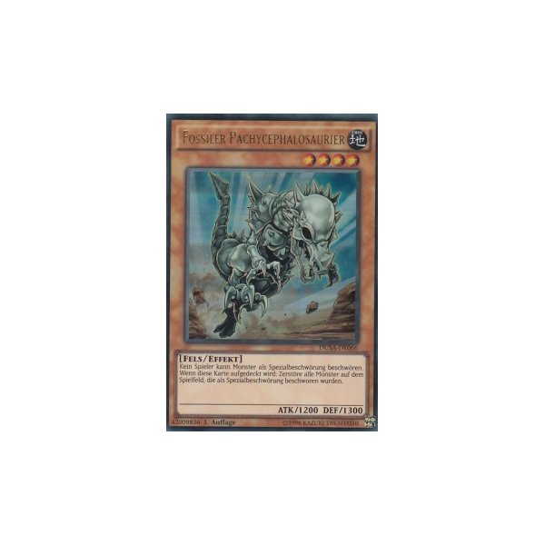 Fossiler Pachycephalosaurier DUSA-DE066