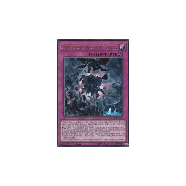 Ein wahrer K&ouml;nig kehrt zur&uuml;ck MACR-DE069