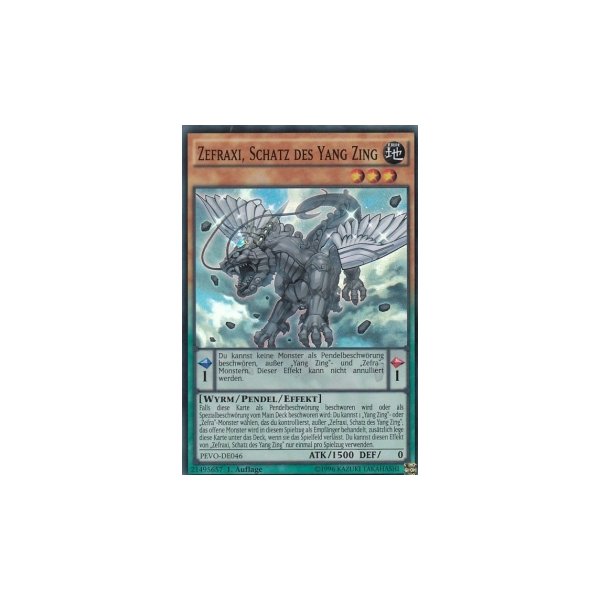 Zefraxi, Schatz des Yang Zing PEVO-DE046