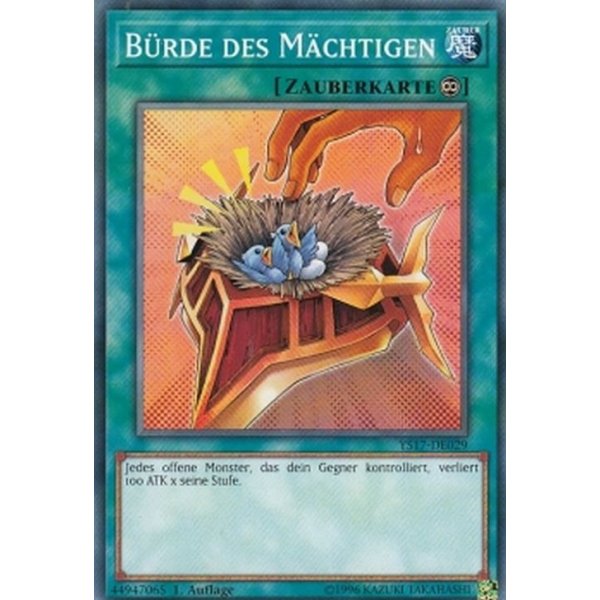B&uuml;rde des M&auml;chtigen YS17-DE029