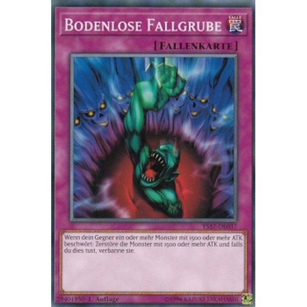 Bodenlose Fallgrube YS17-DE037