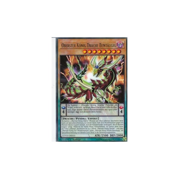 Oberster K&ouml;nig Drache Bunt&auml;ugig COTD-DE015
