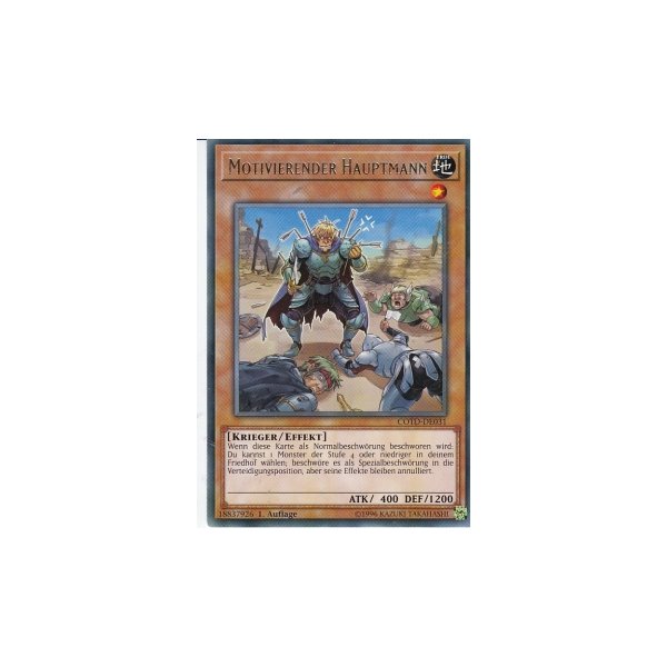 Motivierender Hauptmann COTD-DE031