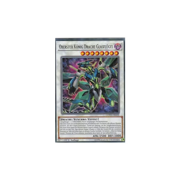 Oberster K&ouml;nig Drache Glasfl&uuml;gel COTD-DE039