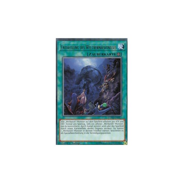 Entdeckung des Weltverm&auml;chtnisses COTD-DE057