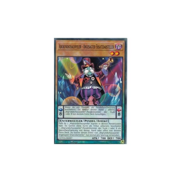 Abgrundschauspieler &ndash; Angesagter Ersatzdarsteller COTD-DE097