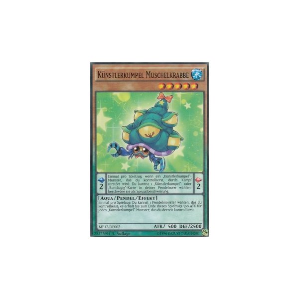 K&uuml;nstlerkumpel Muschelkrabbe MP17-DE002