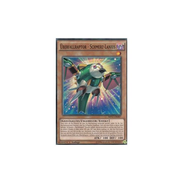 &Uuml;berfallraptor - Schmerz-Lanius MP17-DE007