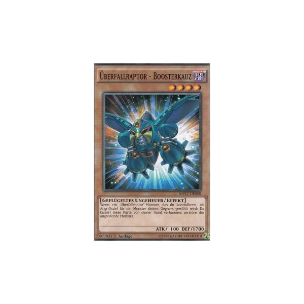 &Uuml;berfallraptor - Boosterkauz MP17-DE008