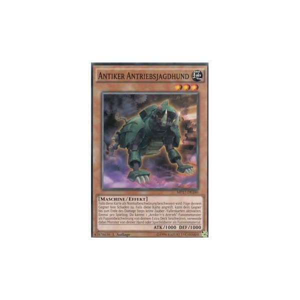 Antiker Antriebsjagdhund MP17-DE180