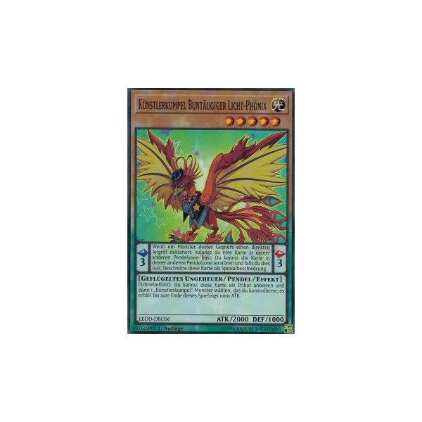 K&uuml;nstlerkumpel Bunt&auml;ugiger Licht-Ph&ouml;nix LEDD-DEC06