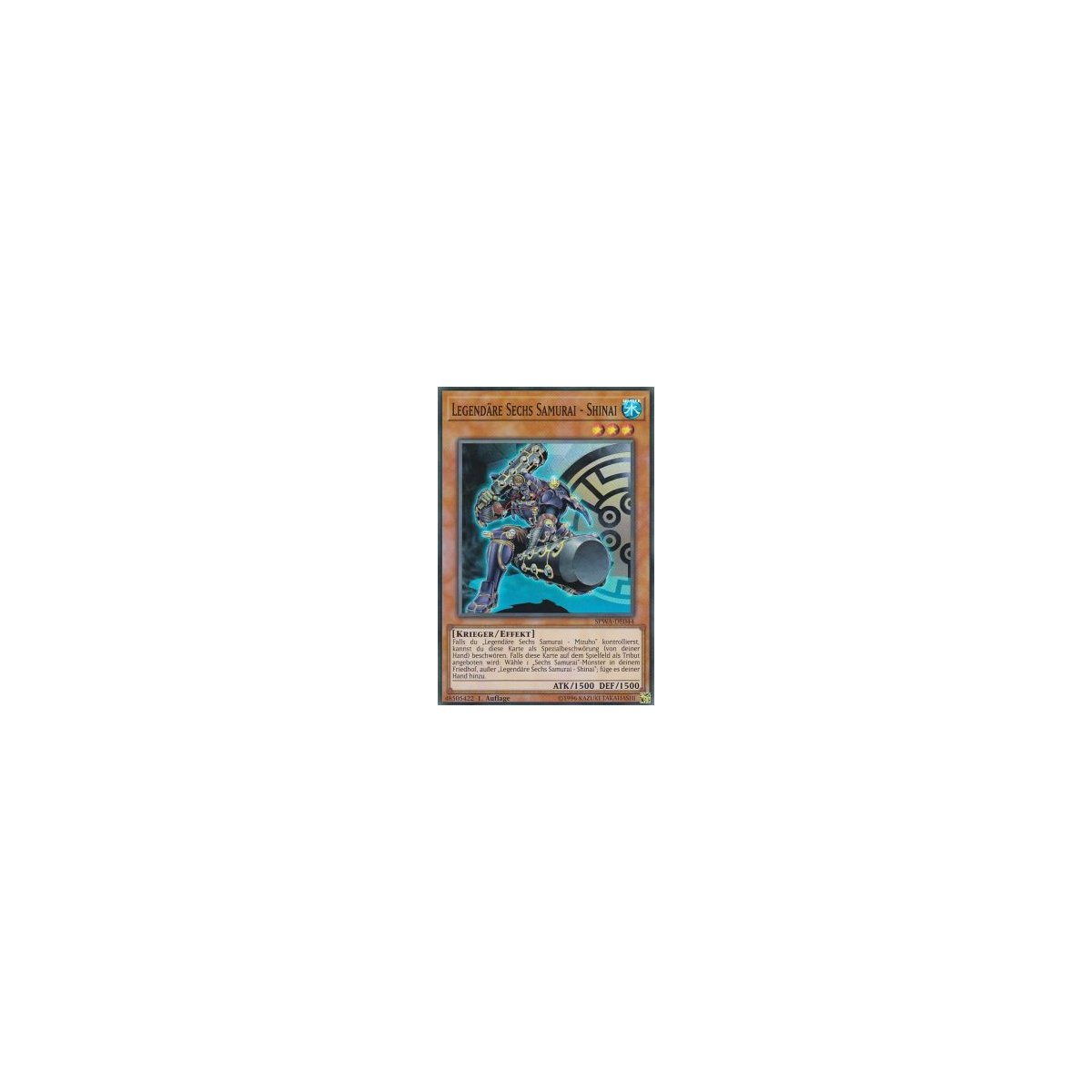 Yugioh Karte – Legendäre Sechs Samurai - Kageki – Super Rare, Deutsch, 1. Auflage, Inkl. Toploader