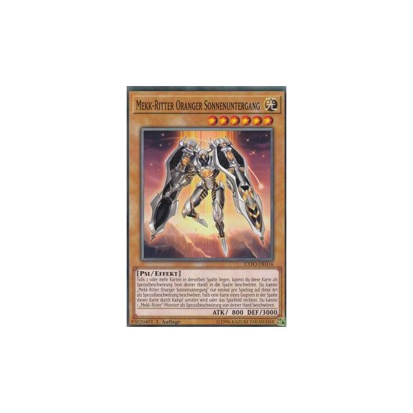 Mekk-Ritter Oranger Sonnenuntergang EXFO-DE016