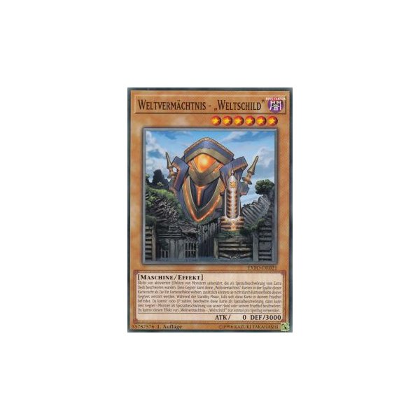 Weltverm&auml;chtnis &ndash; &bdquo;Weltschild&ldquo; EXFO-DE021