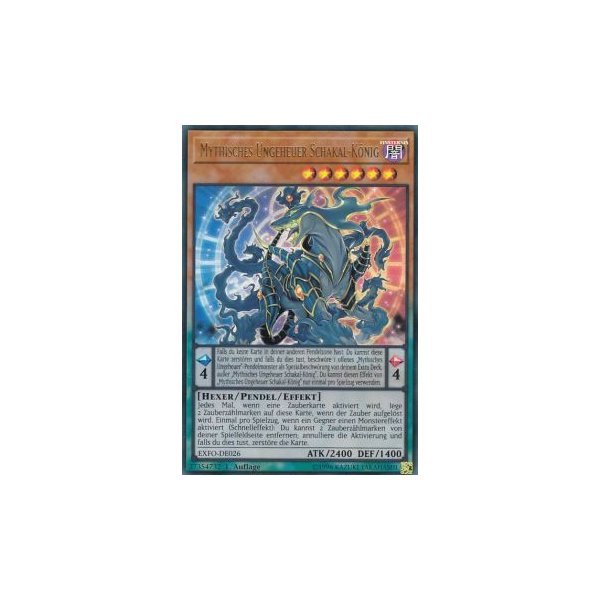 Mythisches Ungeheuer Schakal-K&ouml;nig EXFO-DE026