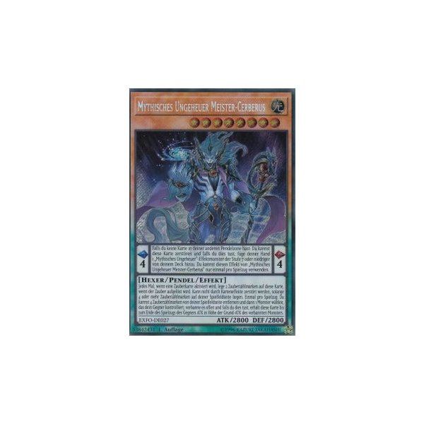 Mythisches Ungeheuer Meister-Cerberus EXFO-DE027