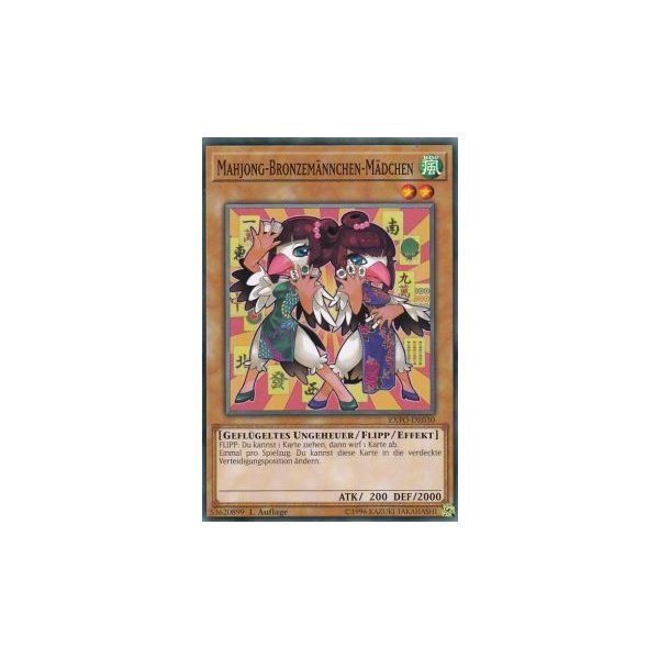 Mahjong-Bronzem&auml;nnchen-M&auml;dchen EXFO-DE030